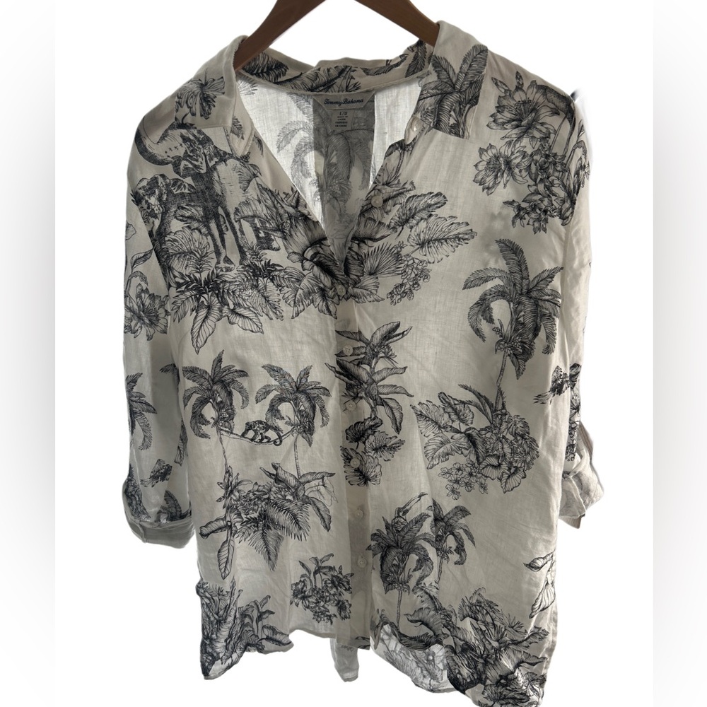 Women's linen Tommy Bahamas Floral Top